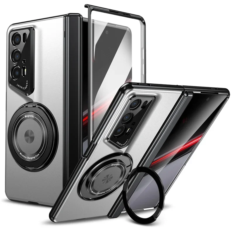 Glass Bed - Luxury Hinge Holder Magnetic Phone Case