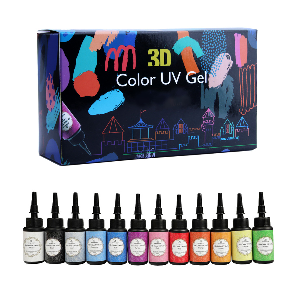 Uv Resin - 12 Colors UV Epoxy Resin, 3D