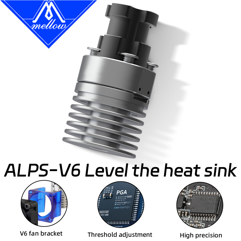 Direct Drive Extruder - Mellow ALPS-V6 Heatsink Smart Leveling Nozzle