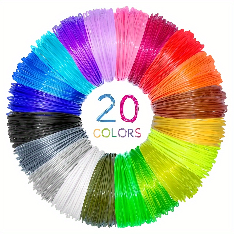 Filament 1.75 - 20 Color 3D Printing Pen Set
