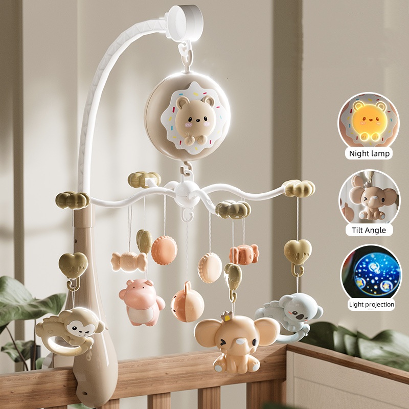 Carriage Bed - Educational Toys for Newborns Electric Rotary