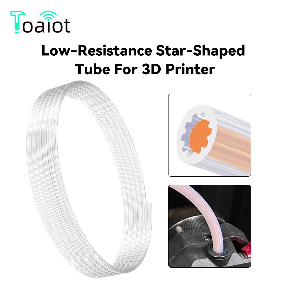 Direct Drive Extruder - Low-Resistance Star-Shaped PTFE Tube For 3D