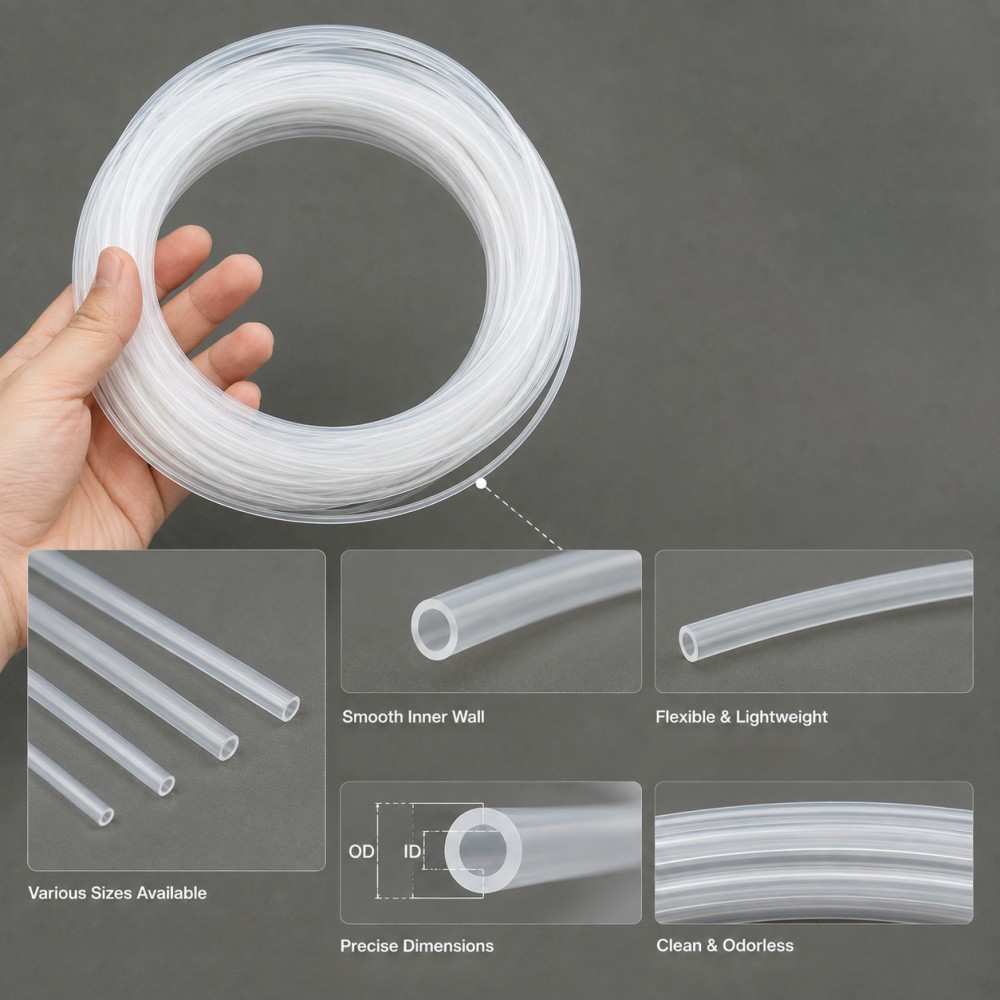 Ptfe Tube - Transparent PTFE Capillary Tube ID 0.8mm-4.35mm