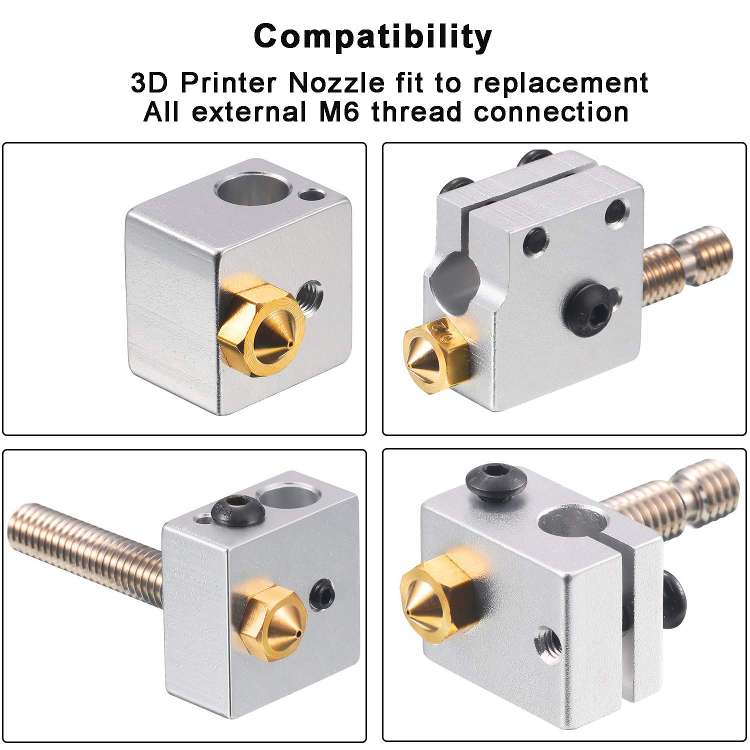 0.4mm Brass Nozzles 3D Printer - đánh giá và giá Hotend 0.4Mm