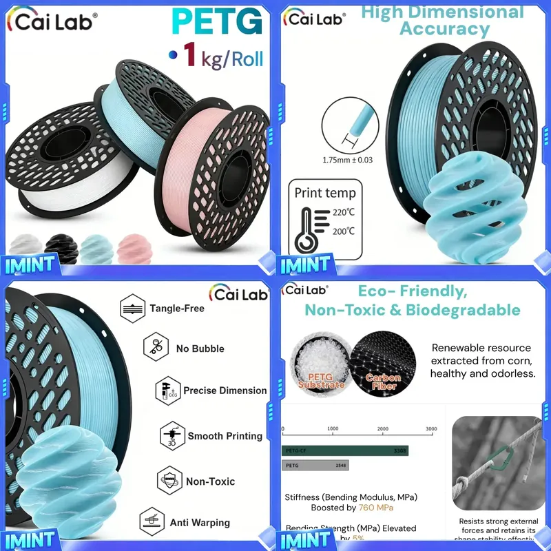 CaiLab PETG Filament 1KG,1.75m - đánh giá và giá Fdm Printer