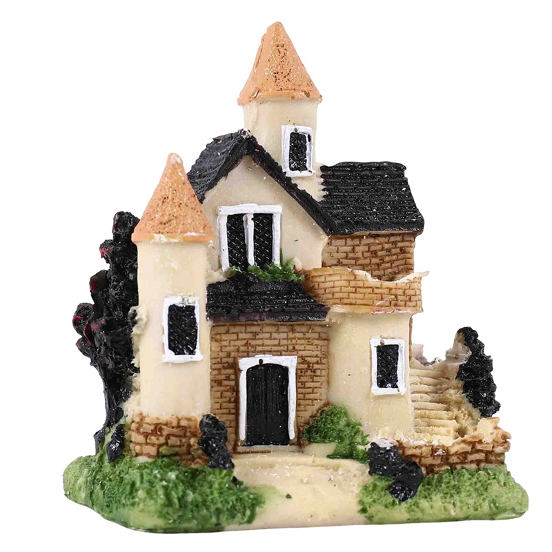 Cute Mini Resin House Miniatur - đánh giá và giá Resin
