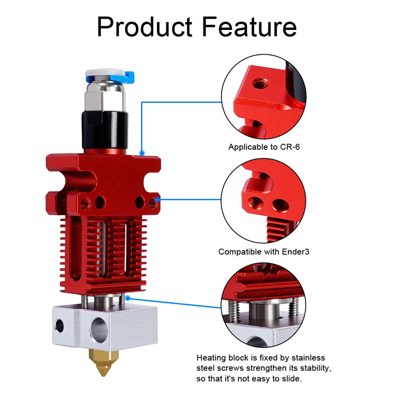 3D Printer Parts CR6 SE J-head - đánh giá và giá Direct Drive Extruder