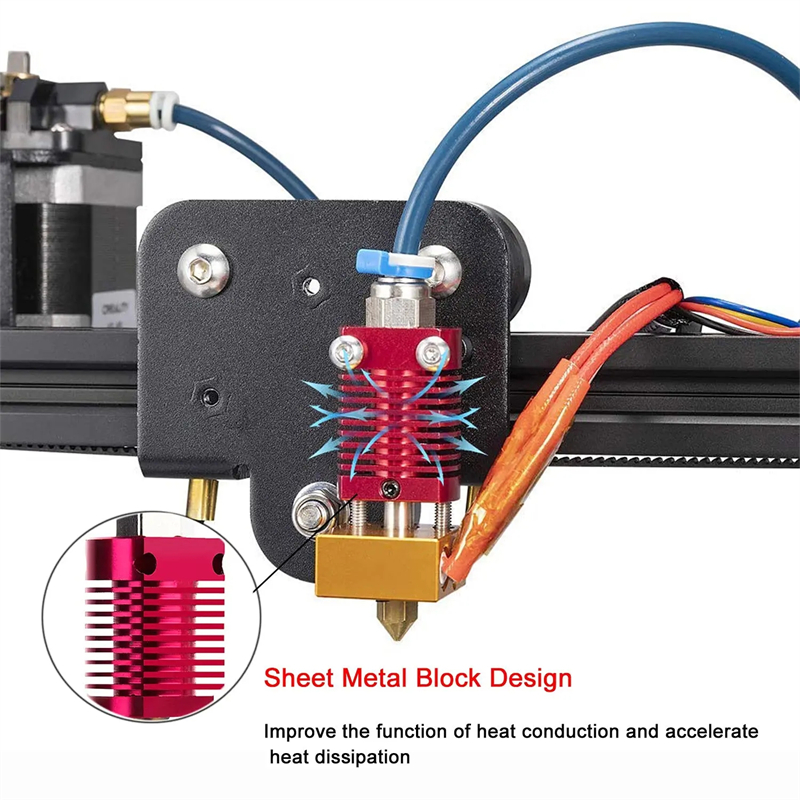 3D Printer Ender 3 Metal J-Hea - đánh giá và giá Direct Drive Extruder