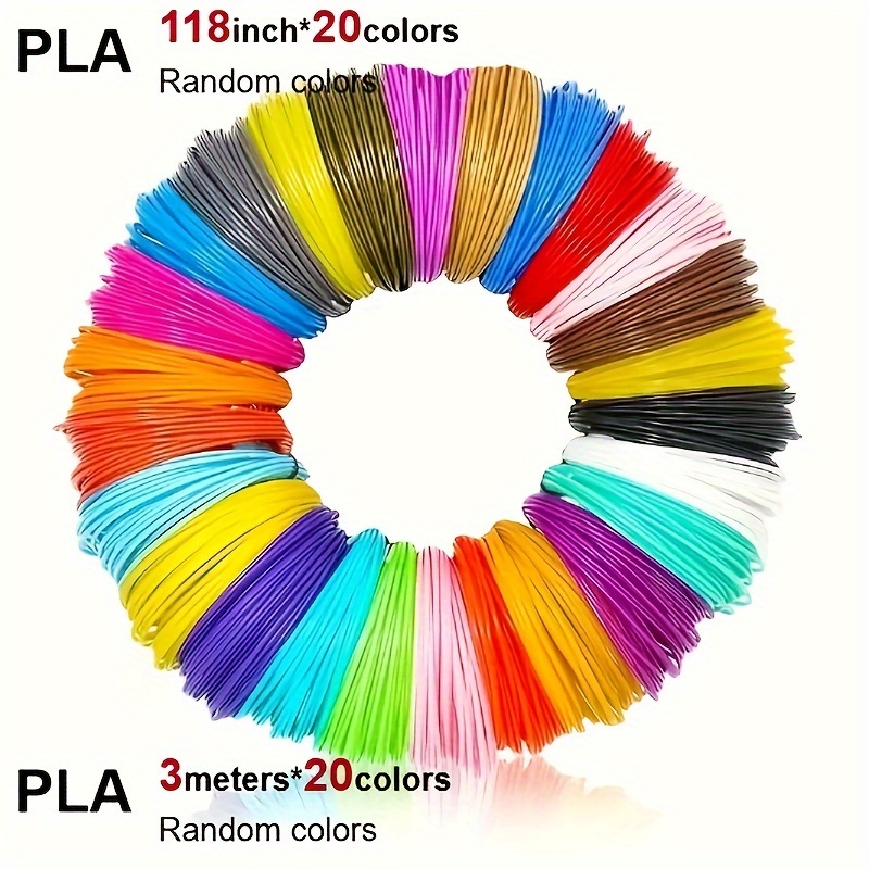 20 Color 3D Printing Pen Set D - đánh giá và giá Filament 1.75