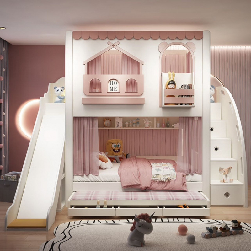 Kids bed girl princess bunk  b - đánh giá và giá Carriage Bed