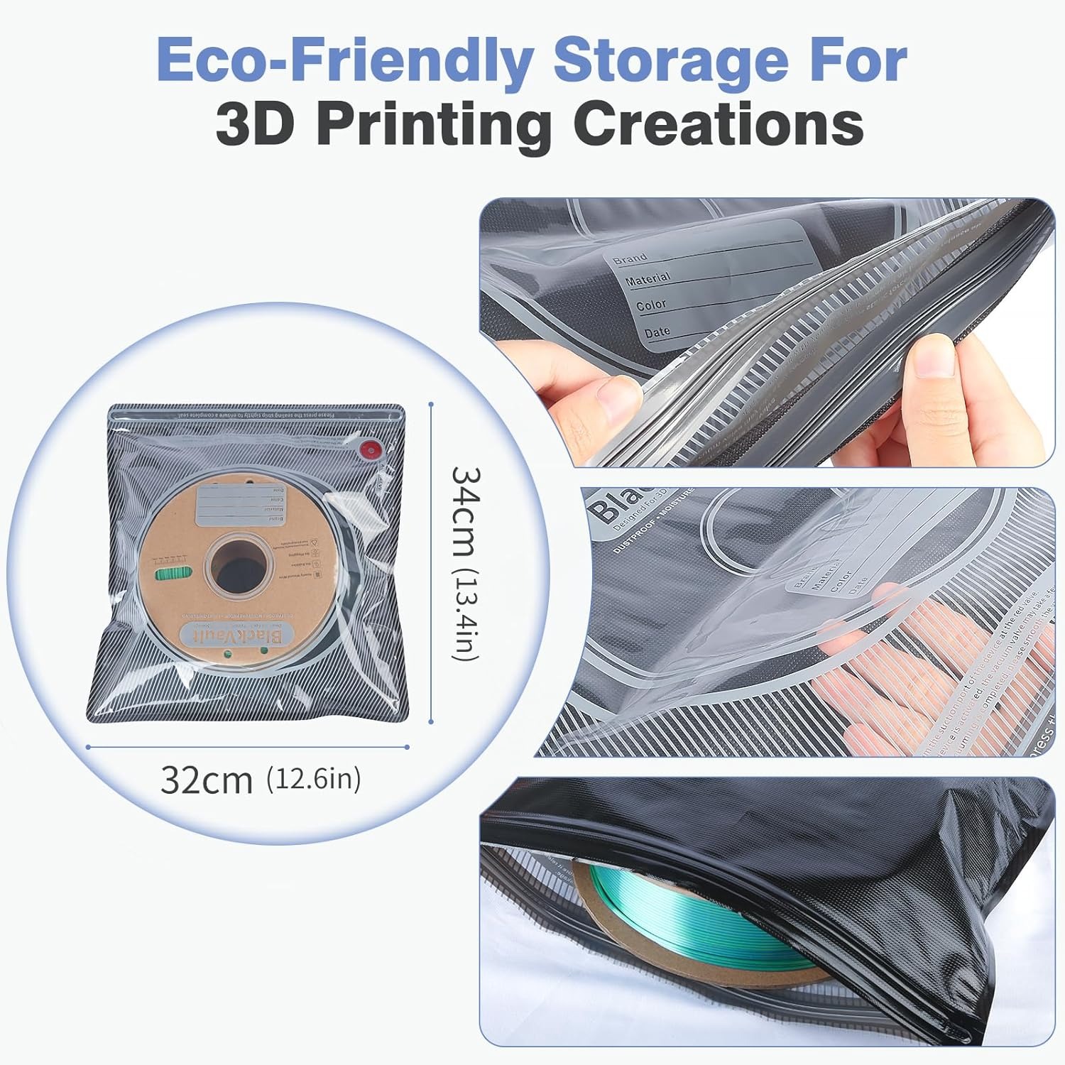 3D Filament Bag Black Filament - đánh giá và giá 3D Printer Stand