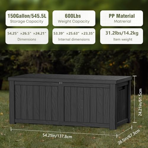 150 Gallon Lockable Resin Deck - đánh giá và giá Uv Resin