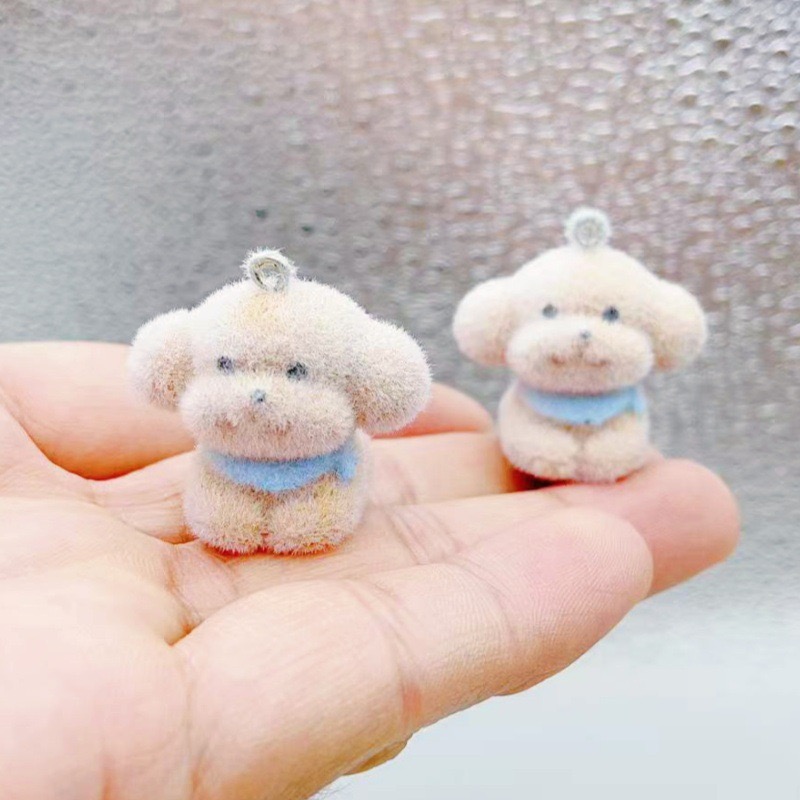 10pcs Flocked Dog Cartoon 3D A - đánh giá và giá Resin