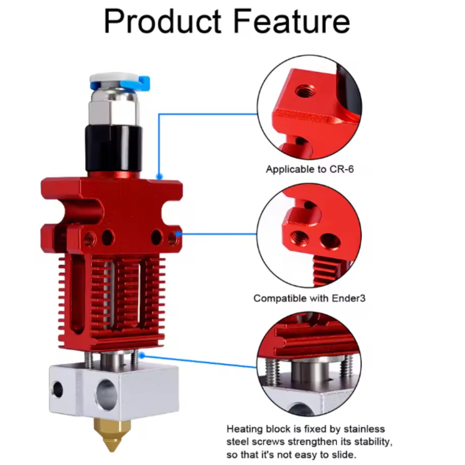 Creality CR-6 SE Hotend Kit, A - đánh giá và giá Hotend Assembly