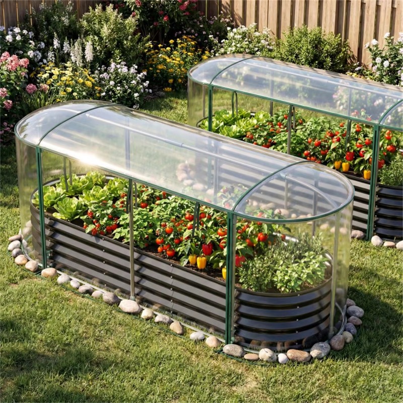 3 year-round elevated garden p - đánh giá và giá Glass Bed