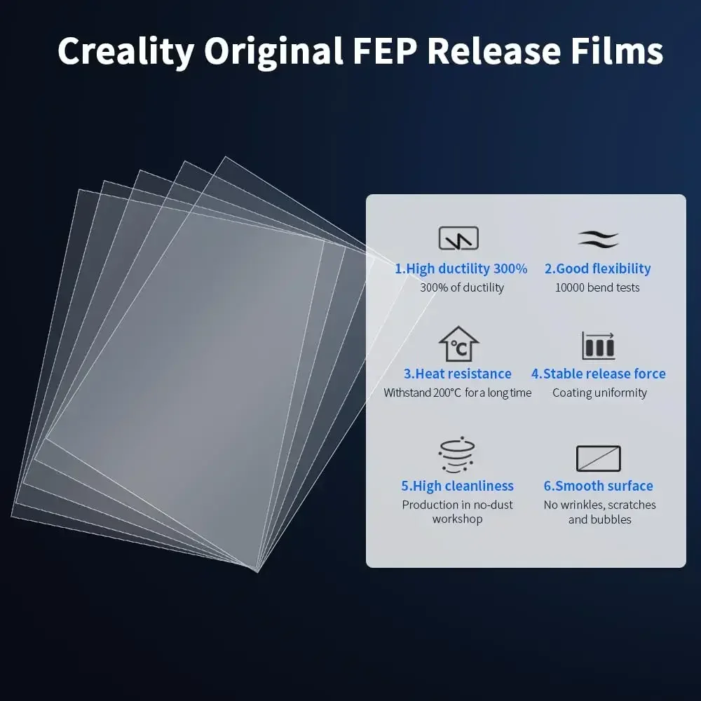 Creality 5PCS FEP Film Release - đánh giá và giá Fep Film