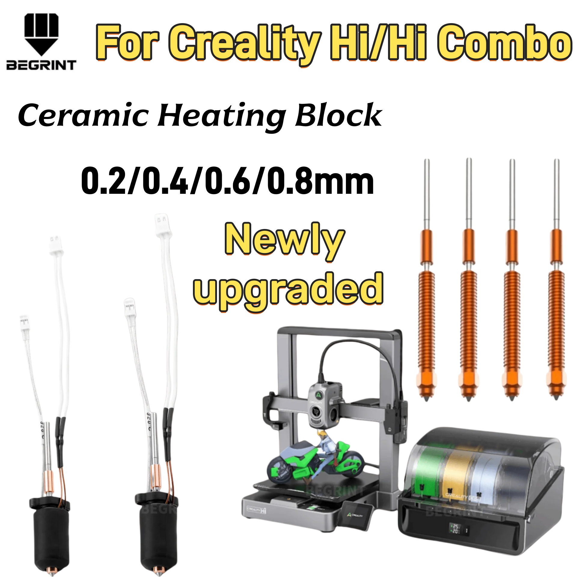 High Temp Ceramic Heater Hoten - đánh giá và giá Hotend Assembly