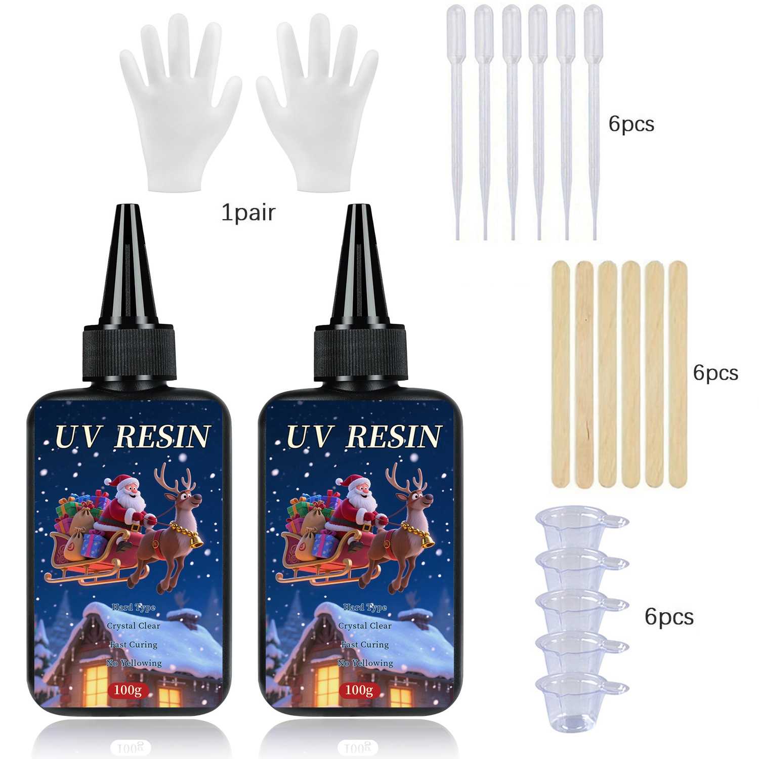 100-1000g Christmas Transparen - đánh giá và giá Uv Resin