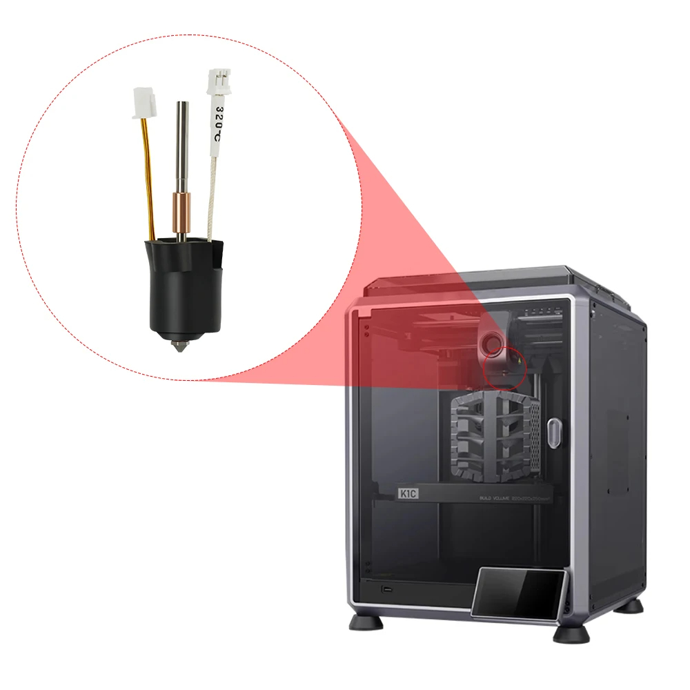 For Creality K1/K1 Max Hotend  - đánh giá và giá High Flow Ceramic Hotend