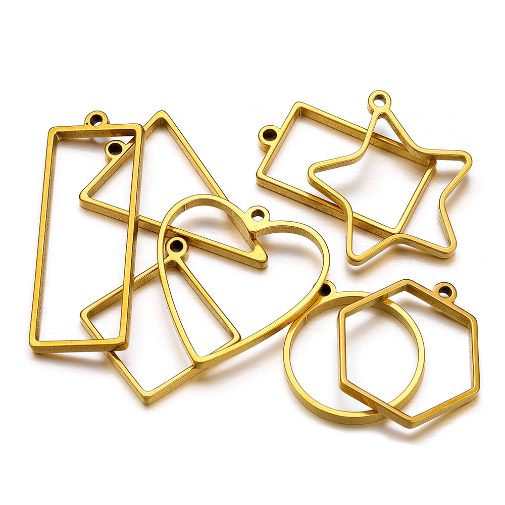 10pcs Stainless Steel Geometri - đánh giá và giá Uv Resin