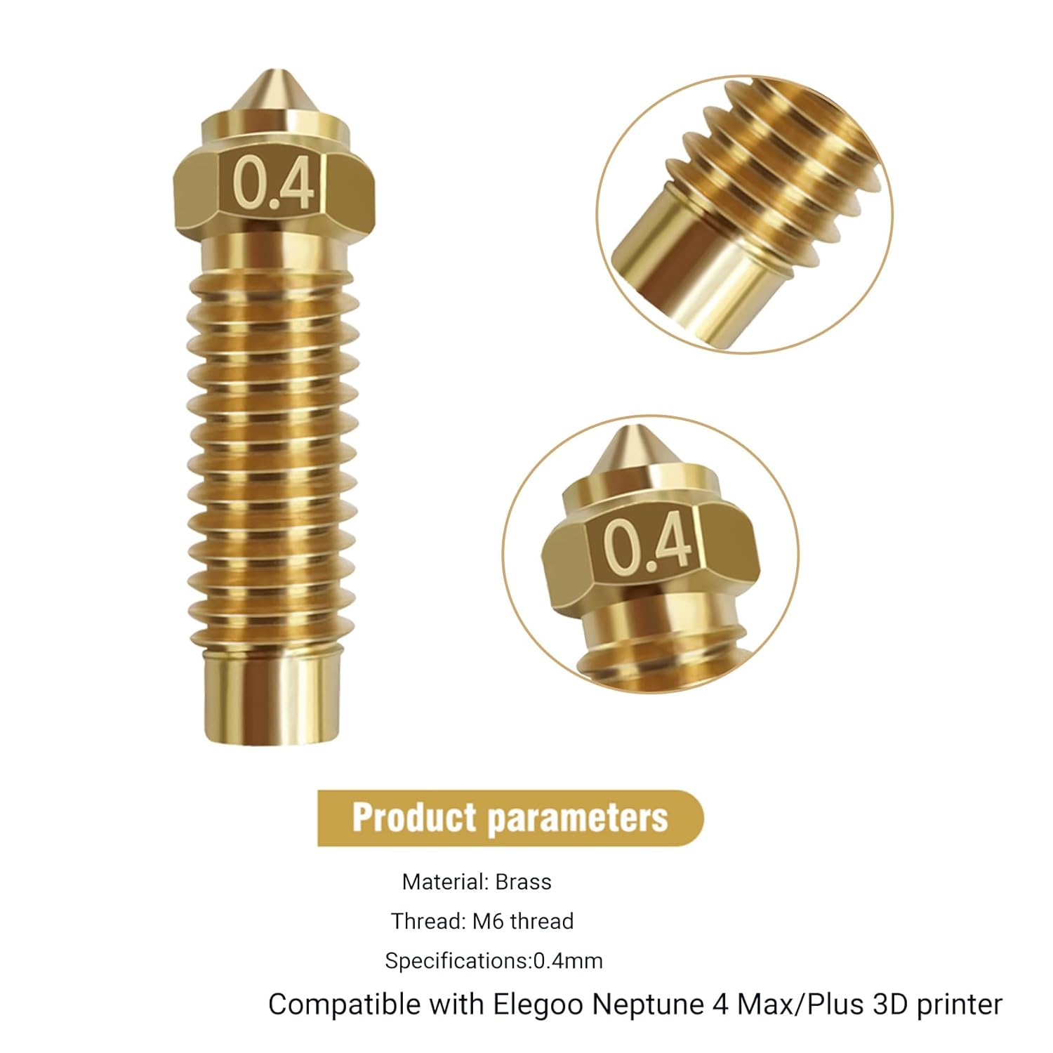5/10PC Elegoo Neptune 4 Plus/N - đánh giá và giá Hotend 0.4Mm