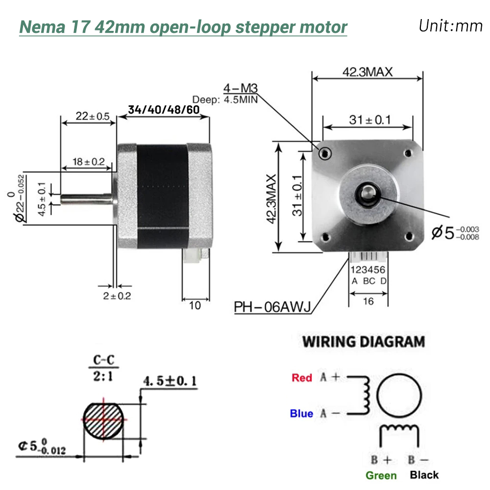 Nema17 Stepper Motor 42 Motor  - đánh giá và giá 3D Printer