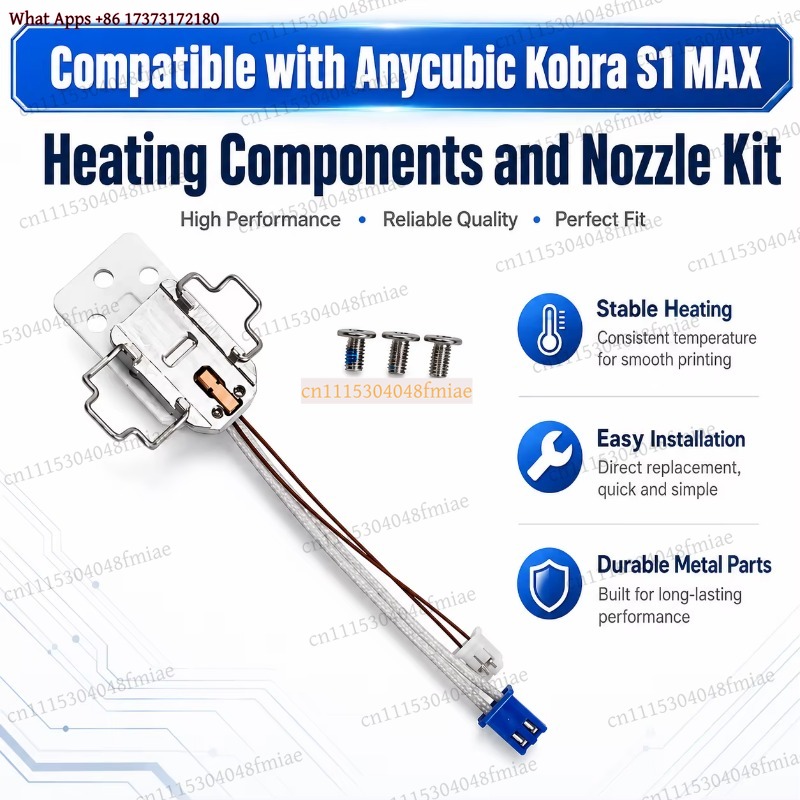 Anycubic Kobra S1 MAX Heating  - đánh giá và giá Hotend Assembly